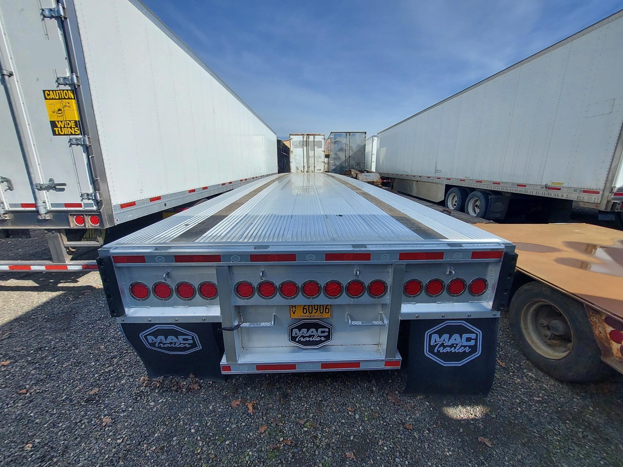 2022 MAC TRAILER MFG 53' QUAD AXLE AIR RIDE FIXED LIFT AXLE FLATBED 9001274109