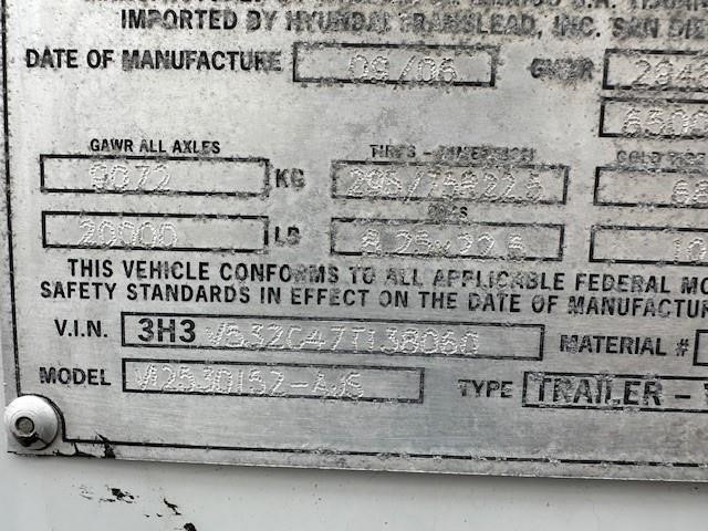 2007 HYUNDAI 53' SWING DOOR DRY VAN 9019664357