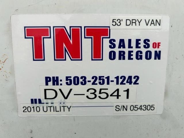 2010 UTILITY 53' UTILITY HIGH CUBE SWING DOOR DRY VAN 9036193340