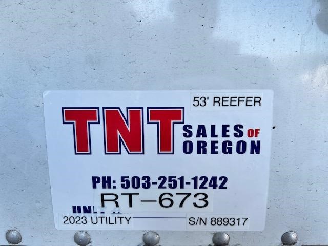 2023 UTILITY 53u2019 TANDEM AXLE SWING DOOR REEFER 9037988562