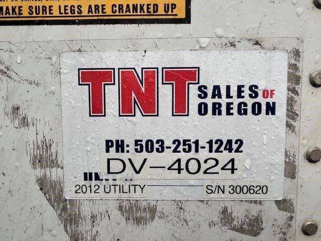 2012 UTILITY 53' TANDEM AXLE AIR RIDE DRY VAN 9043111513