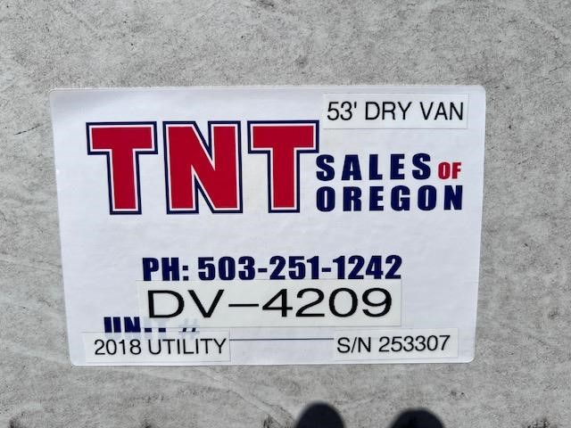 2018 UTILITY 53u2019 TANDEM AIR RIDE SWING DOOR DRY VAN 9046520232